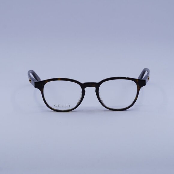 Gucci GG0556OJ 002 Eyeglasses Havana 47mm Square Frame - Picture 3 of 10